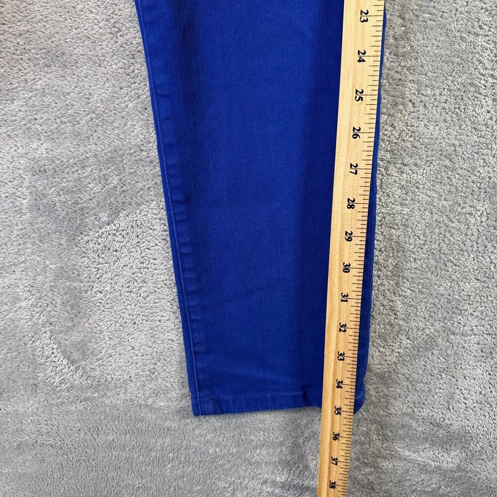 Lauren Ralph Lauren Jeans Womens 6P Blue Zipper Pocket Stretch Denim Ankle Pants - Picture 8 of 14